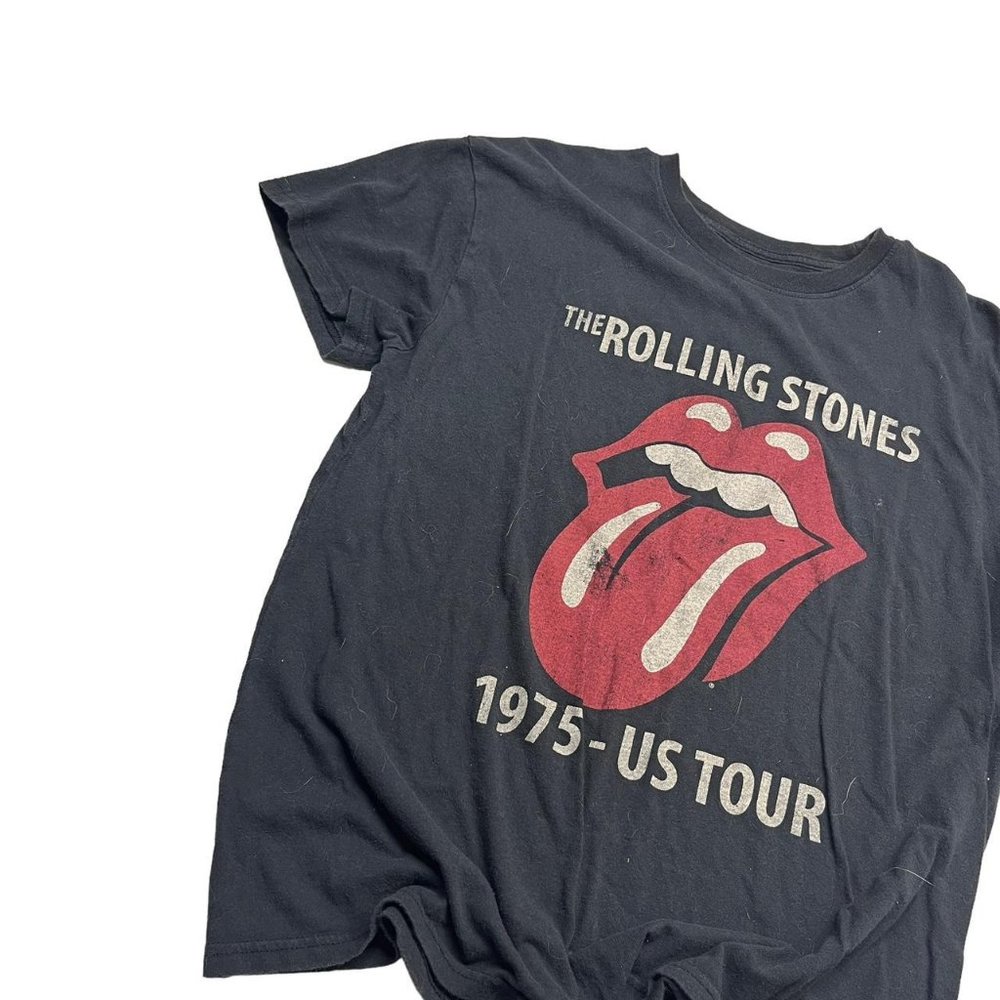 The Rolling Stones band tee shirt top classic black size large